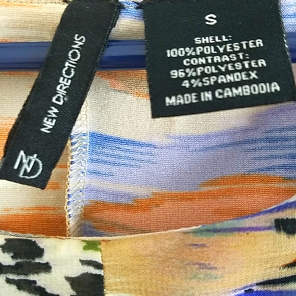 Sun Dress Sheath chiffon tribal geometric print overlay midi stretch sleeveless - Picture 7 of 11